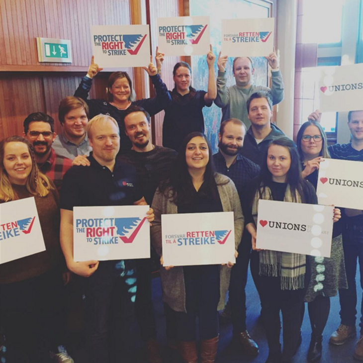 LOs ungdomsutvalg (Norge) viser sin kjærlighet for fagbevegelsen