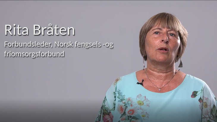 Rita Bråten, forbundsleder Norsk fengsels- og friomsorgsforbund