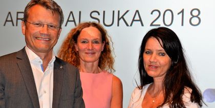 LO Stat-leder Egil André Aas og Spekter-sjef Anne-Kari Bratten hadde blant andre invitert direktør Camilla Stoltenberg ved Folkehelseinstituttet til en debatt om kometansetrygghet under Arendalsuka.